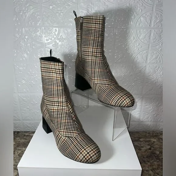 NWT Monki Houndstooth Boots - Picture 6 of 8